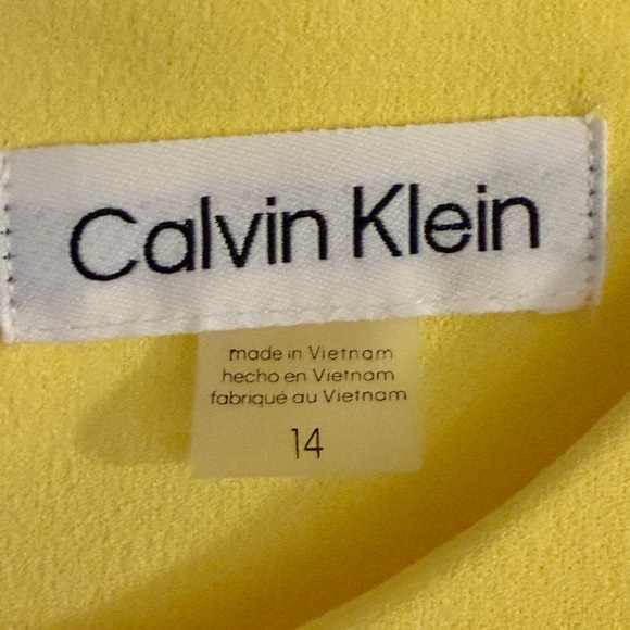 Calvin Klein Sunny Yellow Midi Dress - Picture 3 of 3